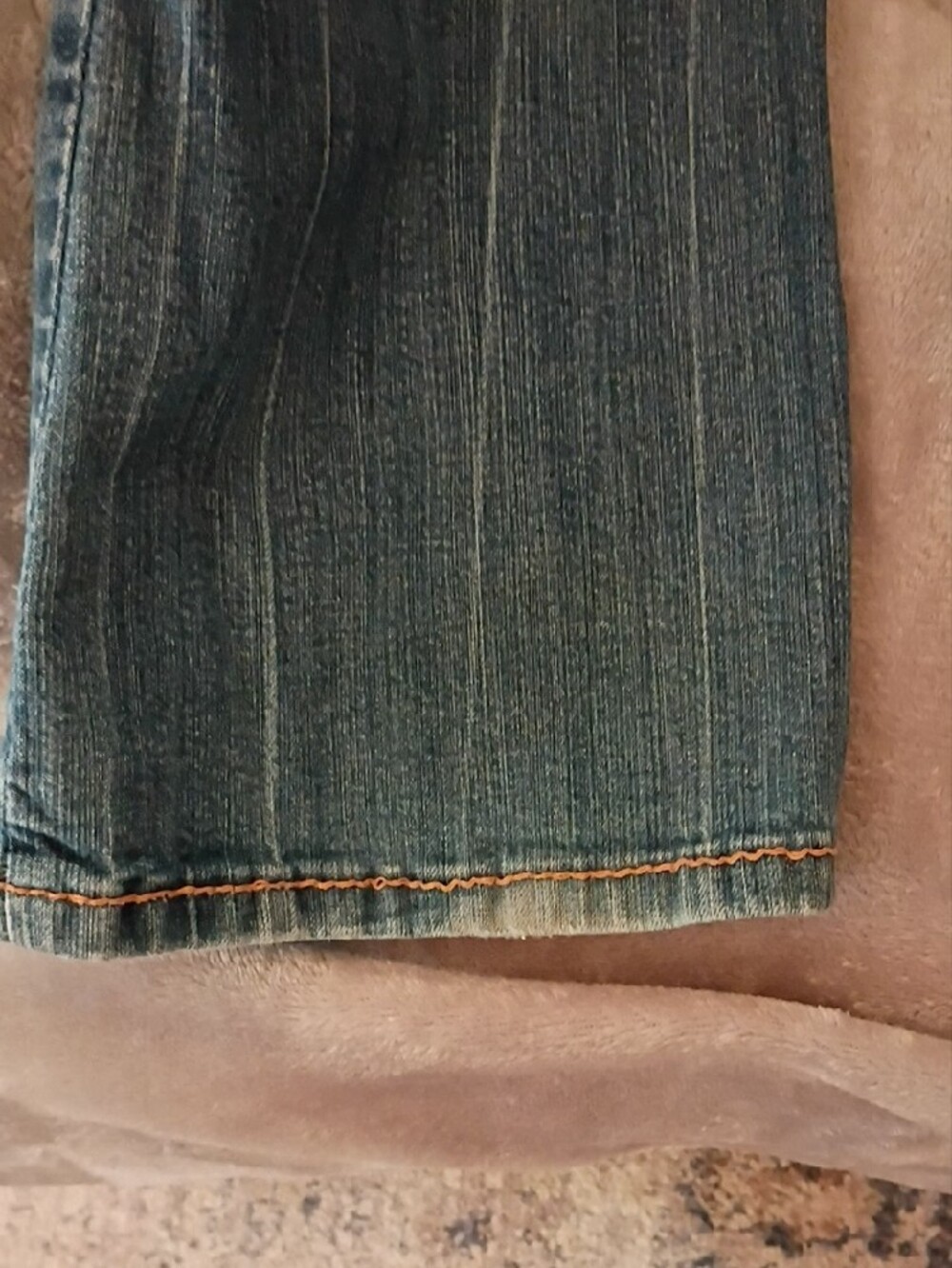 Amethyst Jeans Distressed Blue Flare Jeans - Picture 3 of 8